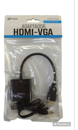 Cable Hdmi A Vga Con Audio Full Hd Adaptador Conversor 1080p