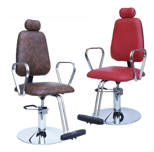 Sillon Barbero, Barberia, Reclinable, Hidrahulico Base Plato