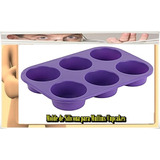 Molde De Silicona Para Muffins/cupcakes X 6 Compartimientos