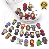 30 Pines Para Crocs Charms Jibz Avengers Spiderman Thor Hulk