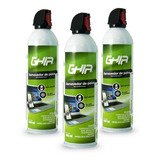 Kit 3 Aire Comprimido Ghia Removedor De Polvo De 660 Ml