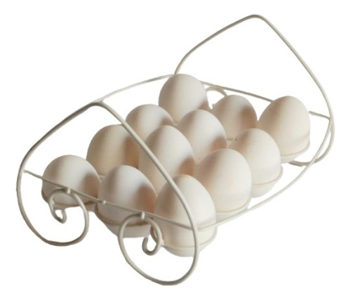 Huevera Artesanal En Hierro Para 12 Huevos 