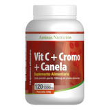 Vitamina C + Cromo + Canela 1000mg. 120 Cápsulas. Aminas