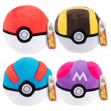 Pokemon 5 Pokéball Plush 4 Pack - Incluye Poke, Great, Ultr