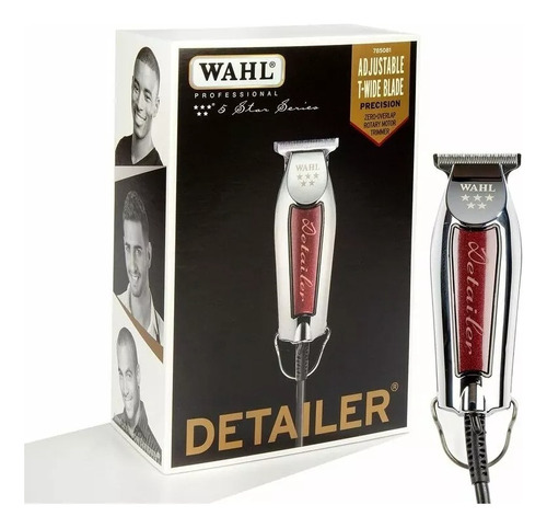 Maquina Patillera Wahl 5 Star Detailer Color Plateado Orig