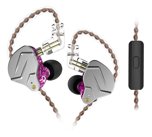 Kz Zsn Pro Audífonos In Ear Con Mic (púrpura)