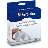 1000 Sobre Papel Blanco Cd Dvd Verbatim (10 Paq. C/100) 