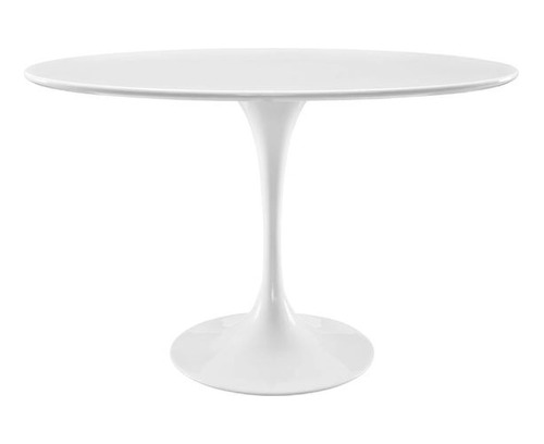 Mesa De Jantar Tulipa Saarinen Redonda 70 Cm  Tampo Em Laca