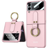 Funda Color Rosa Para Samsung Galaxy Z Flip 3 5g +protector 