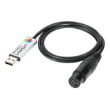 Cable A Computadora Con Adaptador Dmx De Interfaz Usb Lixada