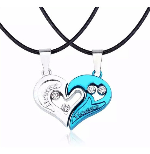 Conjunto  De Collar Para Parejas Collar De Novios Corazón