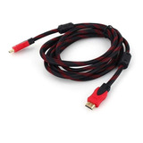 Cable Hdmi 1.5 Metros Mallado Doble Filtro 1080p Nuevo