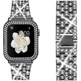 Malla Diamantes De Imitacion Para Apple Watch De 38mm Negra