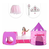 Regalo Para Niñas, Tienda Princess Con Túnel, Kids Castle P