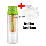 Pastillero Termo Botilito Botella Oficina Agua Portable