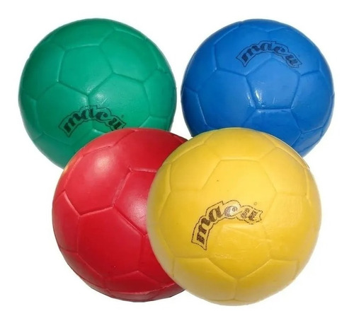 Macu Pelota De Fútbol 18 Cm Goma Espuma Colores Original