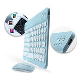 Mini Teclado E Mouse Slim Bluetooth Para Celular Tv Notebook