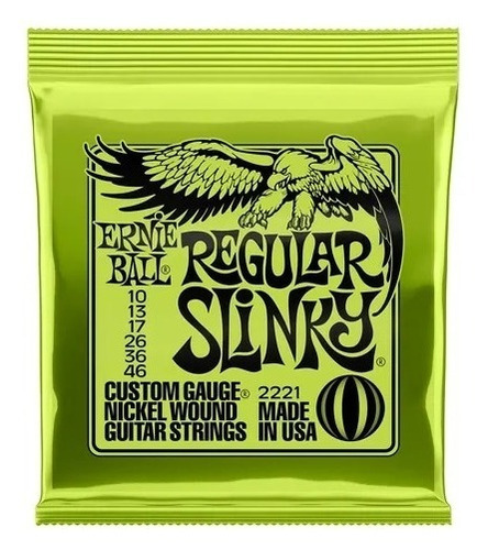 Cuerdas Guitarra Ernie Ball 2221 Electrica 10-46