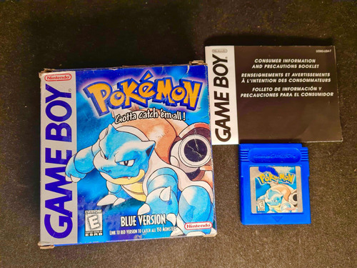 Pokemon Blue Retro Vintage En Caja Game Boy Color