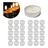 Kit 30 Velas Flutuantes Brancas Decoração Festas Casamentos