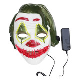 Máscara Con Luz Led Guasón Joker Fiesta Halloween