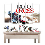 Kit Festa Moto Cross 5 Quadrinhos Mosaicos Mdf+06 Displays