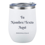 Vaso En Acero Inoxidable. Personalizado! Blanco