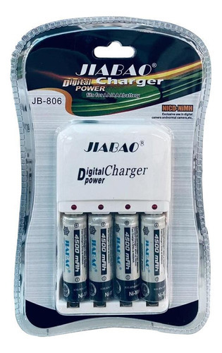 Cargador De Baterías Aa/aaa Con 4 Pilas Aa Jb-806 - Jiabao
