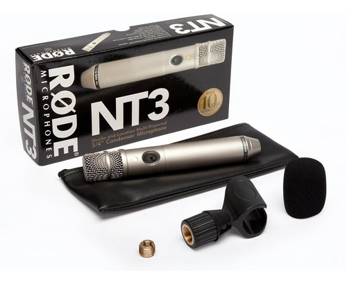 Rode Nt3 | Microfone Condensador Para Voz E Instrumentos