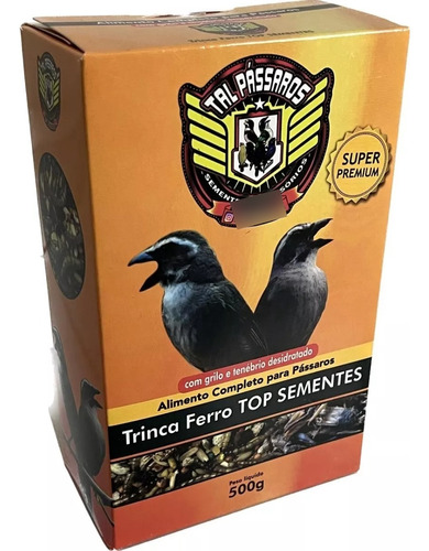 Sementeira Trinca Ferro Tal Pássaros + Grilo E Tenebrio 500g