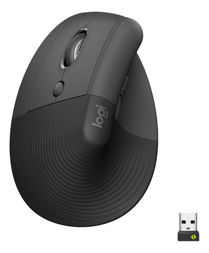 Mouse Logitech Lift Inalámbrico Ergo M575 Sensor Óptico Color Gracfito