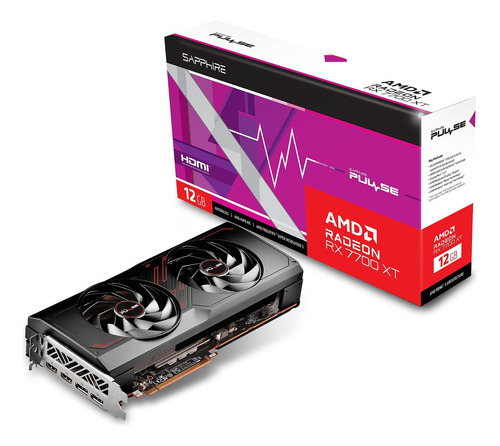 Placa De Vídeo Sapphire Pulse Amd Radeon Rx 7700 Xt 12gb