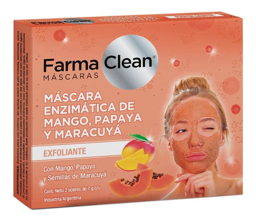 Nueva Farmaclean Máscara Papay, Mang X 1 Estuche. De Fábrica