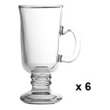 Set X 6 Jarro Vidrio Cafe 240 Ml Capuchino Capuccino 