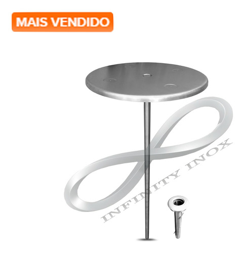 Mesa Inox Com Regulagem P/ Piscina Bar Molhado Com Chumbador