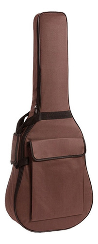 Bolsa De Guitarra De Tela Oxford 36-38 Pulgadas De Café