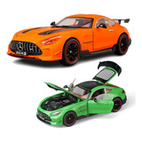 Benz Amg Gtr Miniatura Metal Coche Colección Regalos 1/18