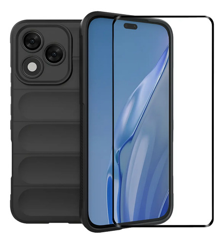 Funda Para Honor 400 Lite Carcasa,protección Contra Golpes Cubierta Para Cámara Forro De Microfibra Case + Mica