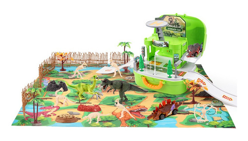 Juguete Dinosaurio Cajas Para Niños Con Mapa Y Árboles