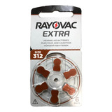 Pila Audifono 312 Rayovac Extra Pr41 Blister X 6 Unidades