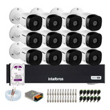 Kit Intelbras 12 Cameras 1120b Dvr 16 Canais 1016c C/1tb