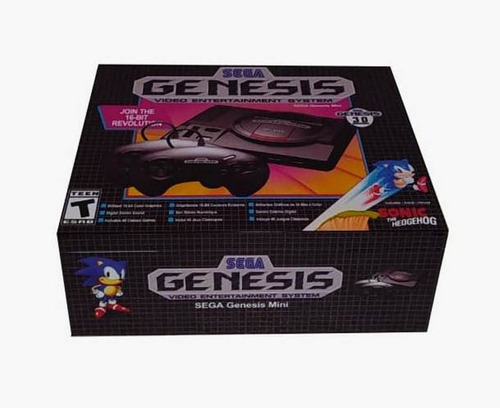 Caixa De Mdf Sega Genesis Classic Medida 25x18x9cm