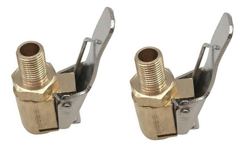 2 Infladores Air Chuck, 8 Mm, Conector Con Clip Para Neumáti