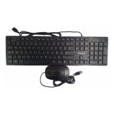 Combo Teclado Y Mouse Janus Usb Con Pad Mouse