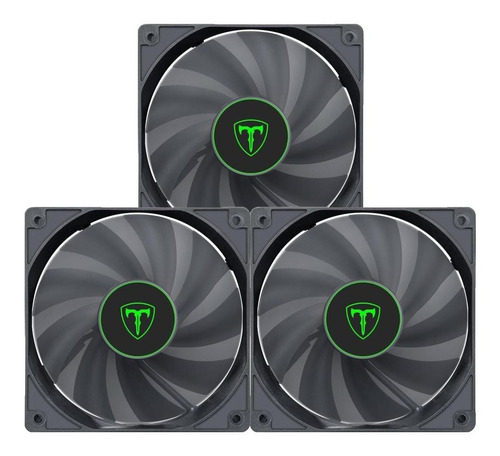 3 Unidades Cooler Fan Ventoinha T-dagger 120mm T-tgf100