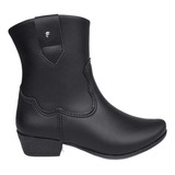 Bota Fashion Texana Feminina Infantil Cano Médio Blogueira