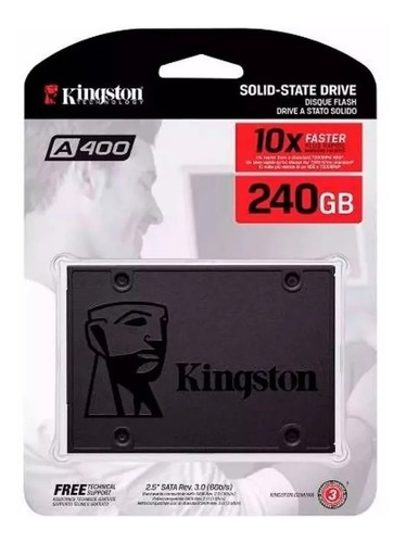 Kingston A400 Sa400s37/240g 240 Gb - Negro