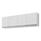 Armário Aéreo 160 Cm Com 4 Portas Ajl Branco