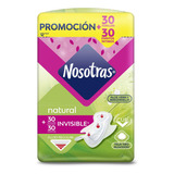 Oferta Toallas Higienicas Natural Invisible Tela X 30und + P