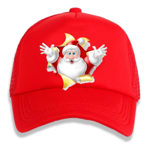 Jockey Gorro Niños Viejito Pascuero Cara Regalo Navidad